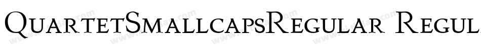 QuartetSmallcapsRegular Regular字体转换